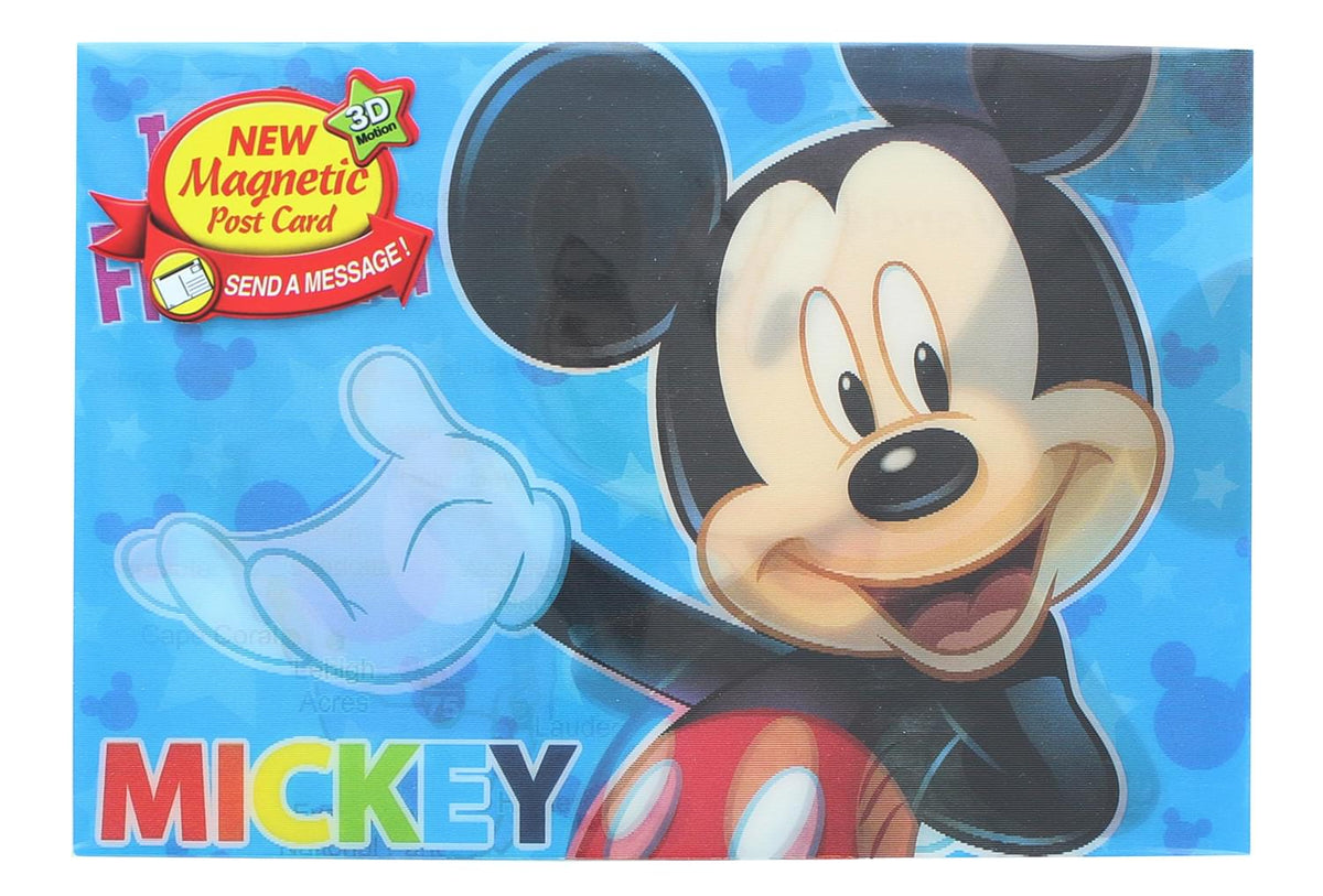 Disney Mickey Mouse Florida 3D Motion Picture Card Magnet