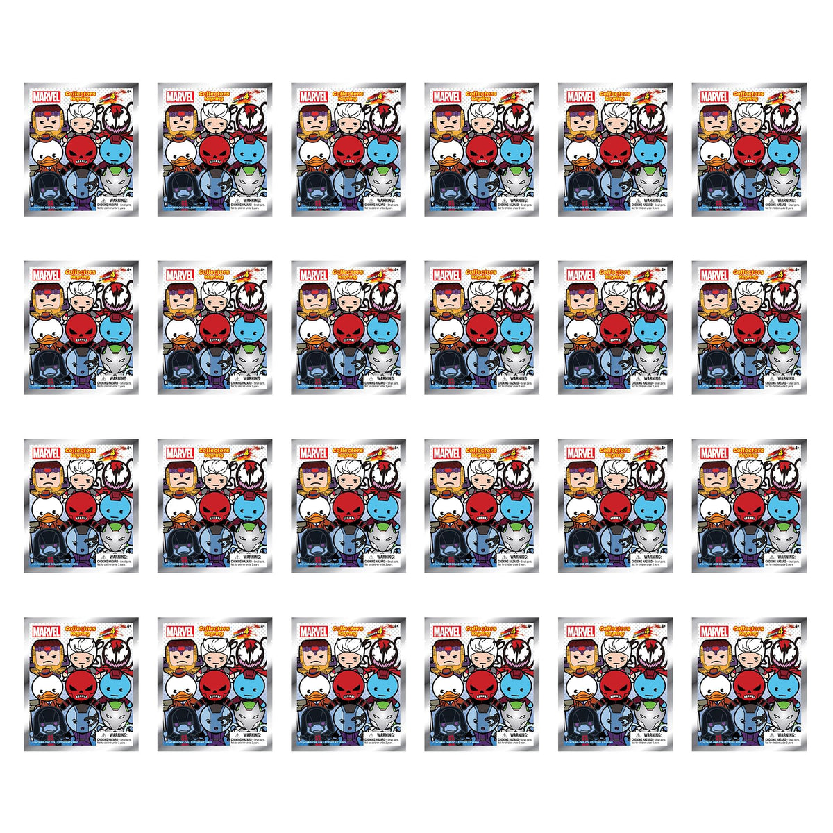 Marvel Series 4 Blind Bag Foam Figural Key Ring | Case of 24
