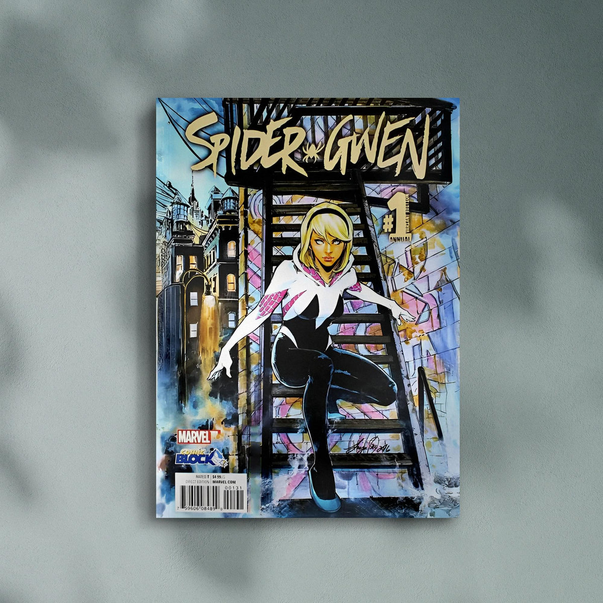 Marvel Spider-Gwen #1 Comic Book (Comic Block Variant Cover)