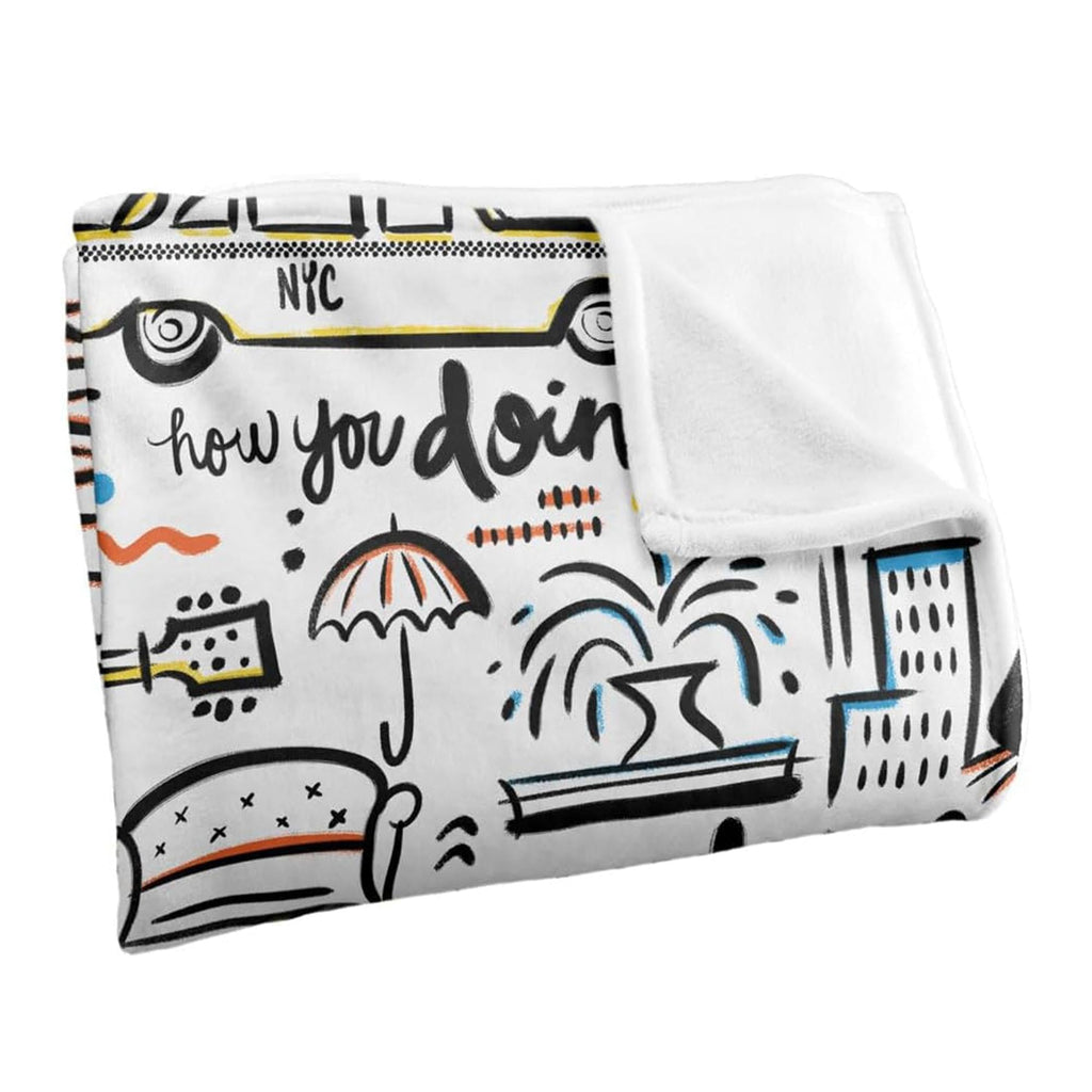 Friends Icons 45 x 60 Inch Fleece Throw Blanket