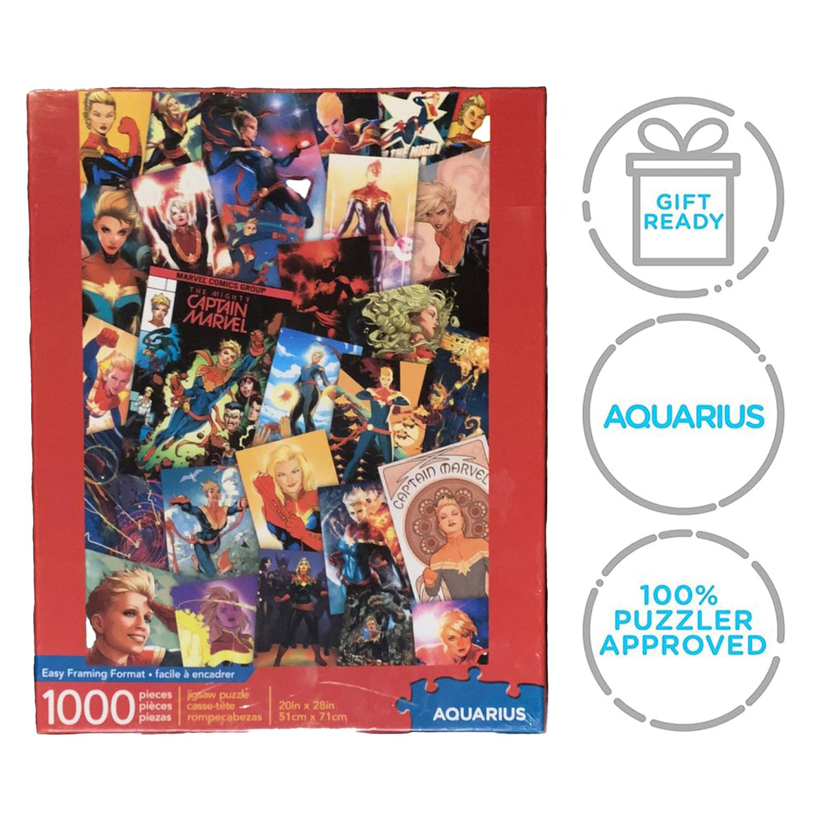 Marvel Captain Marvel Collage 1000 Piece Jigsaw Puzzle