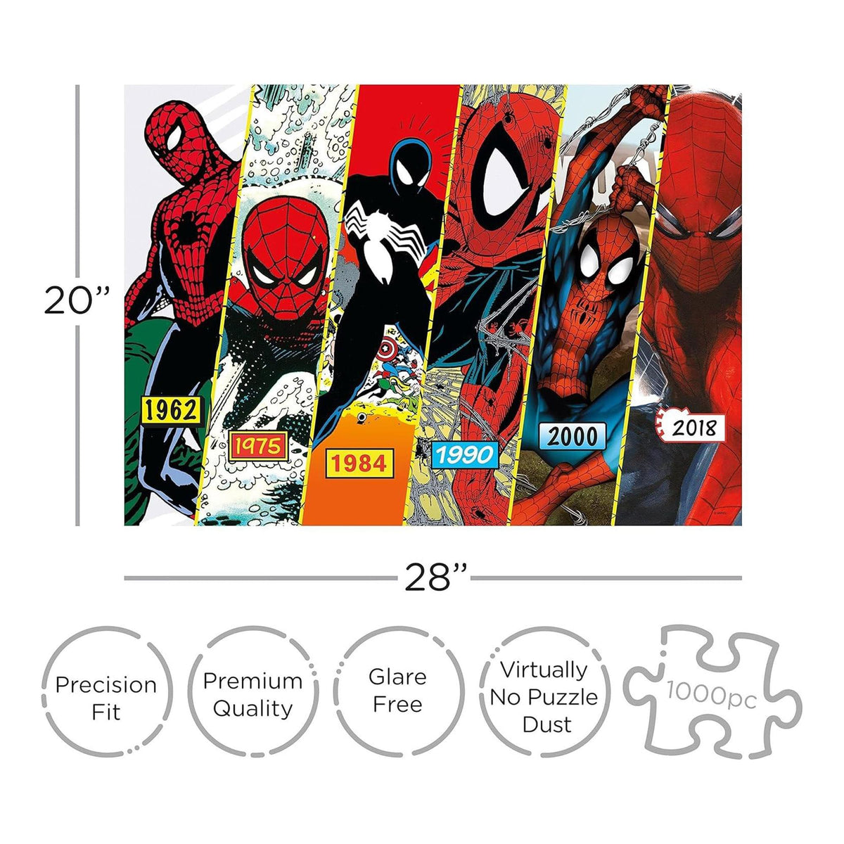 Marvel Spider-Man Timeline 1000 Piece Jigsaw Puzzle