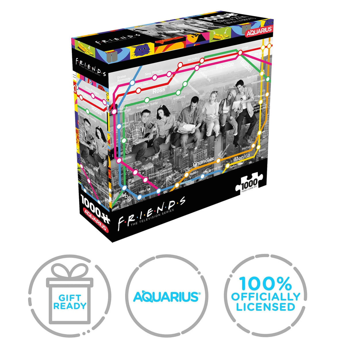 Friends Subway Map 1000-Piece Jigsaw Puzzle