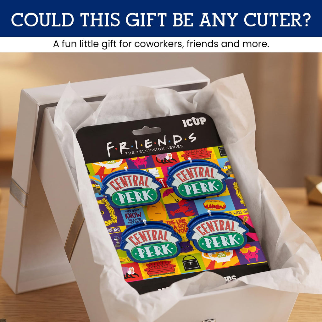 Friends Central Perk Logo Magnetic Bag Clips | Set Of 4