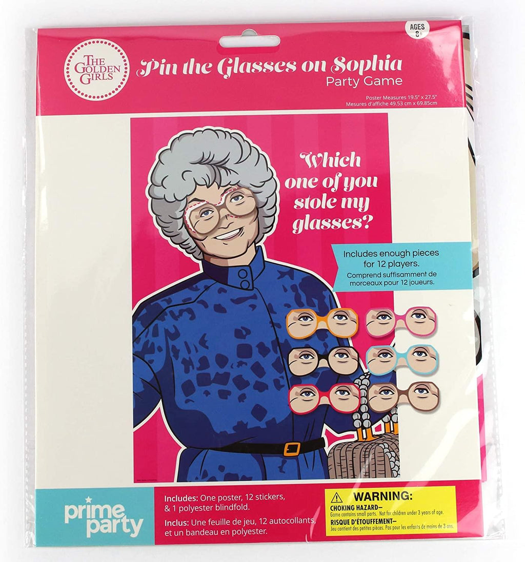 The Golden Girls Pin the Glasses on Sophia Party Game
