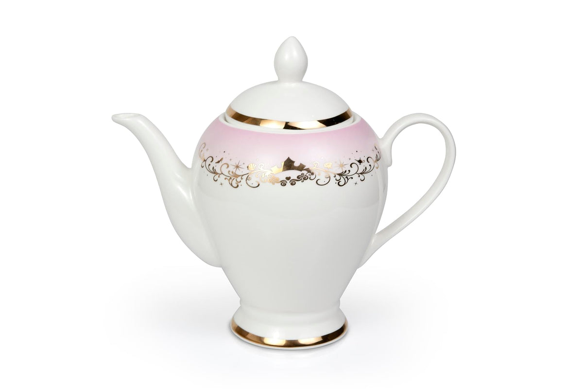 Disney Princess 13-Piece Ceramic Tea Set | Ariel, Cinderella, Jasmine, Belle