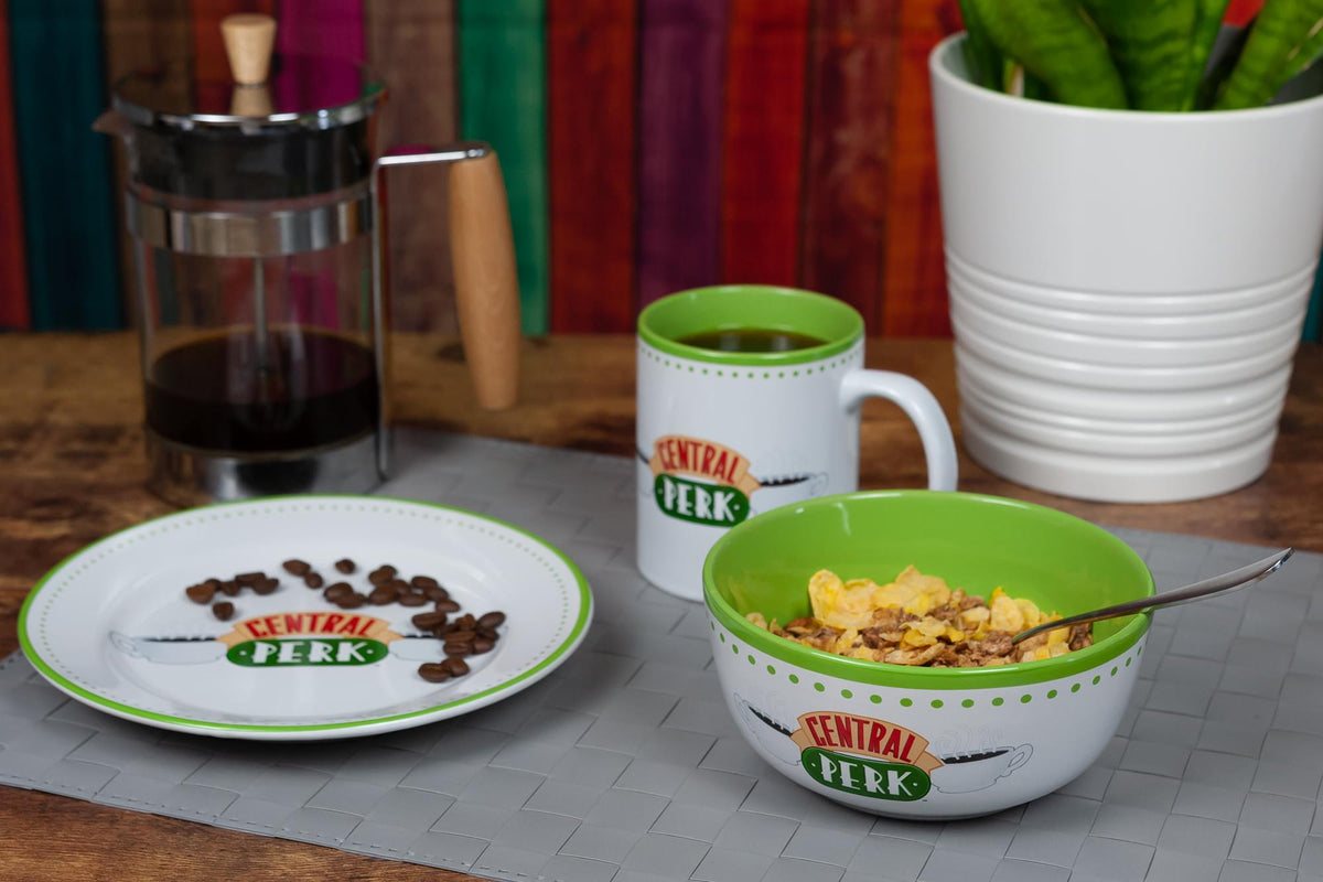 Friends Central Perk Coffee House Dining Set Collection | 3-Piece Dinner Set