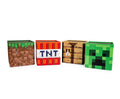 Minecraft 10-Inch Storage Bin Organizer Set | Creeper, TNT, Grass, Craft Table