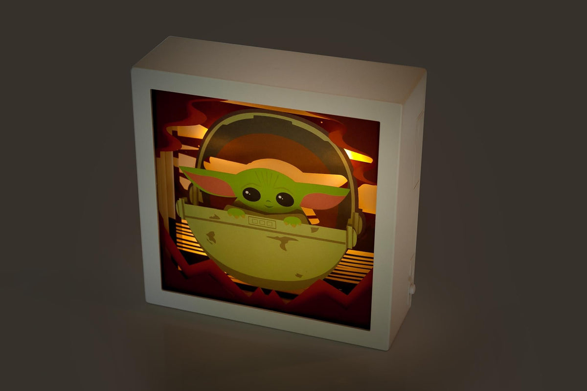 Star Wars: The Mandalorian, The Child 3D Mini Shadow Light Box | 6 x 6 Inches