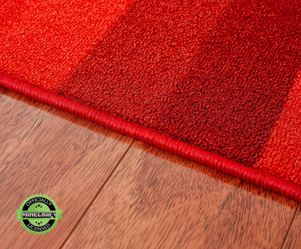 Minecraft Red TNT Block Square Area Rug | 52 Inches