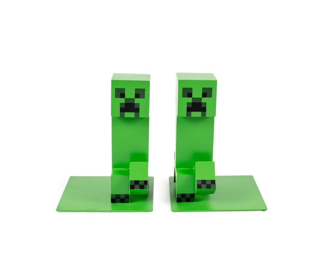 Minecraft 6-Inch Creeper Bookends  | Set of 2