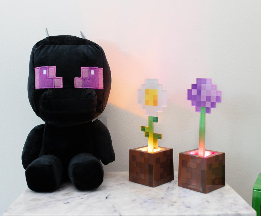 Minecraft Daisy and Allium Flower Pot Mood Lights | Set of 2