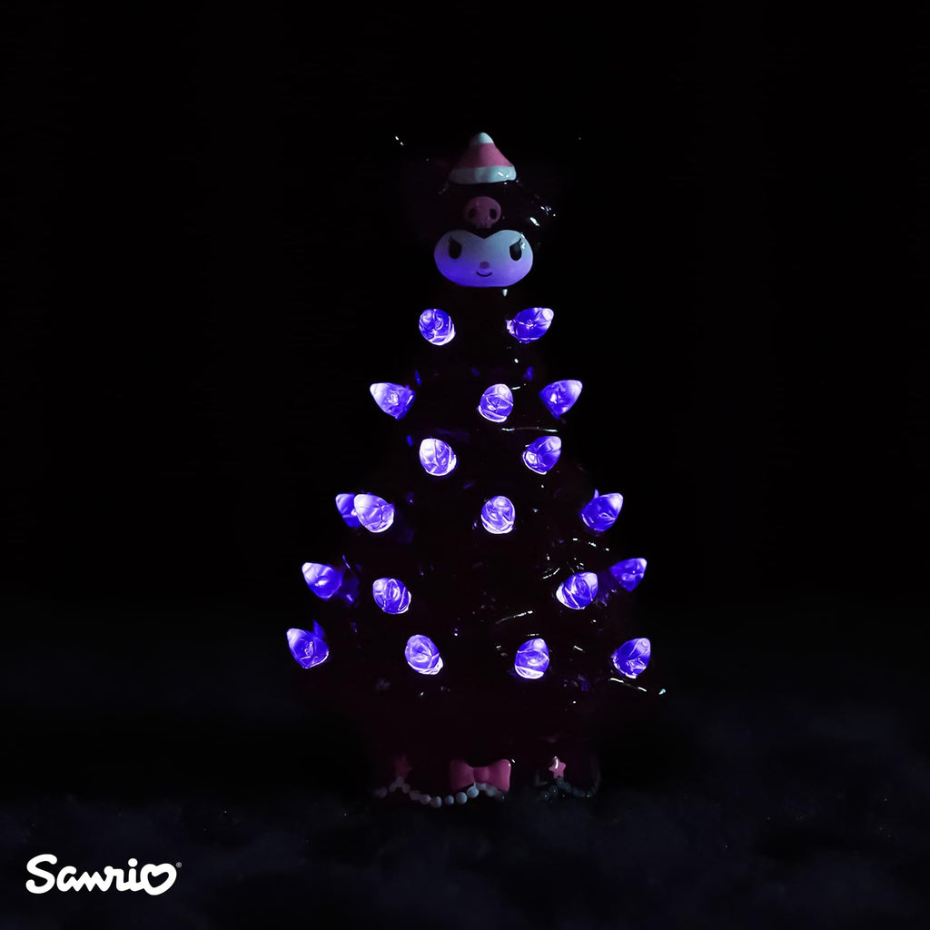 Sanrio Kuromi Light-Up Ceramic Christmas Tree | 6 Inches Tall