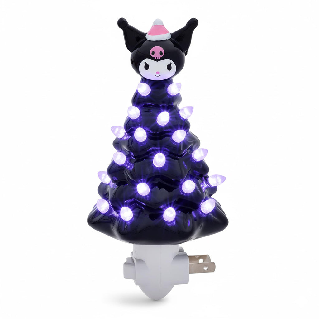 Sanrio Kuromi 6-Inch Ceramic Christmas Tree Plug-In Nightlight