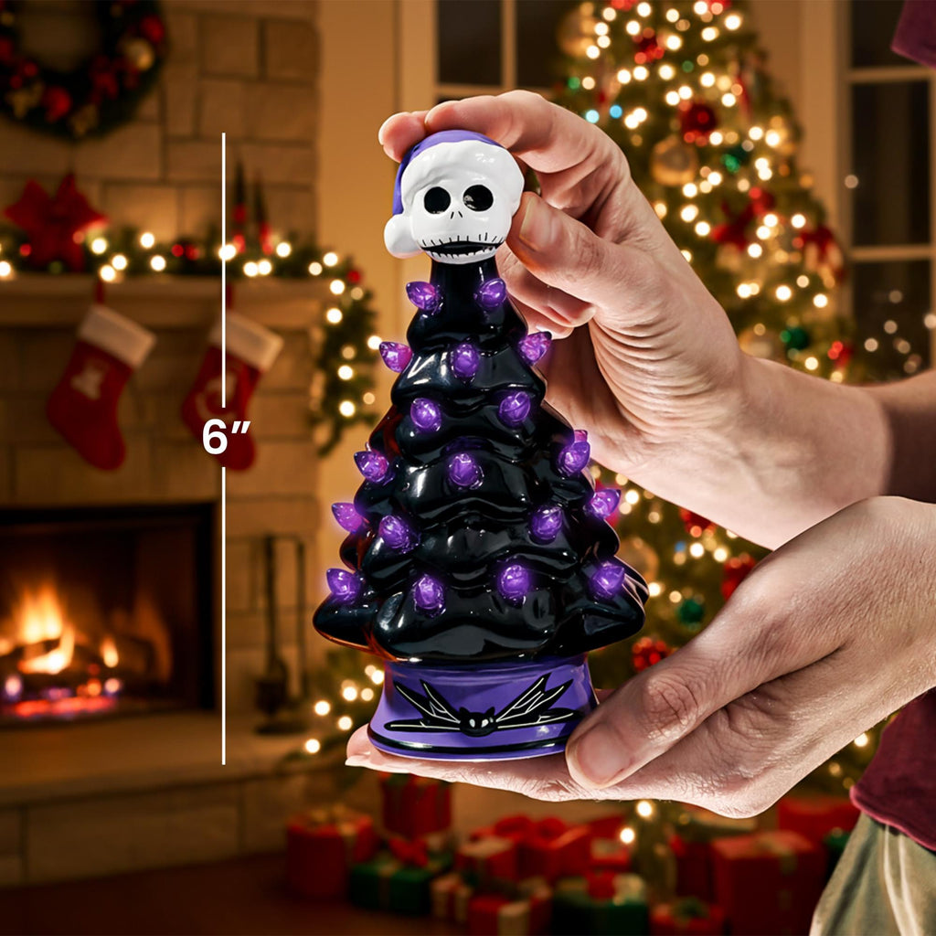 Disney The Nightmare Before Christmas Light-Up Ceramic Christmas Tree Set Of 3