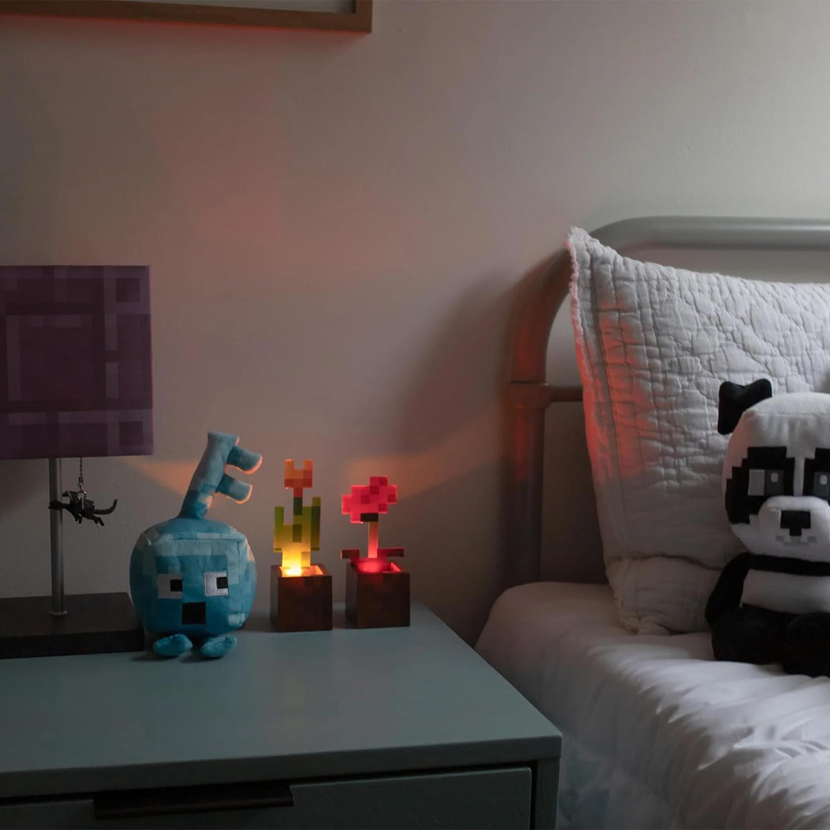 Minecraft 2-Piece Flower Pot Mood Light Bundle