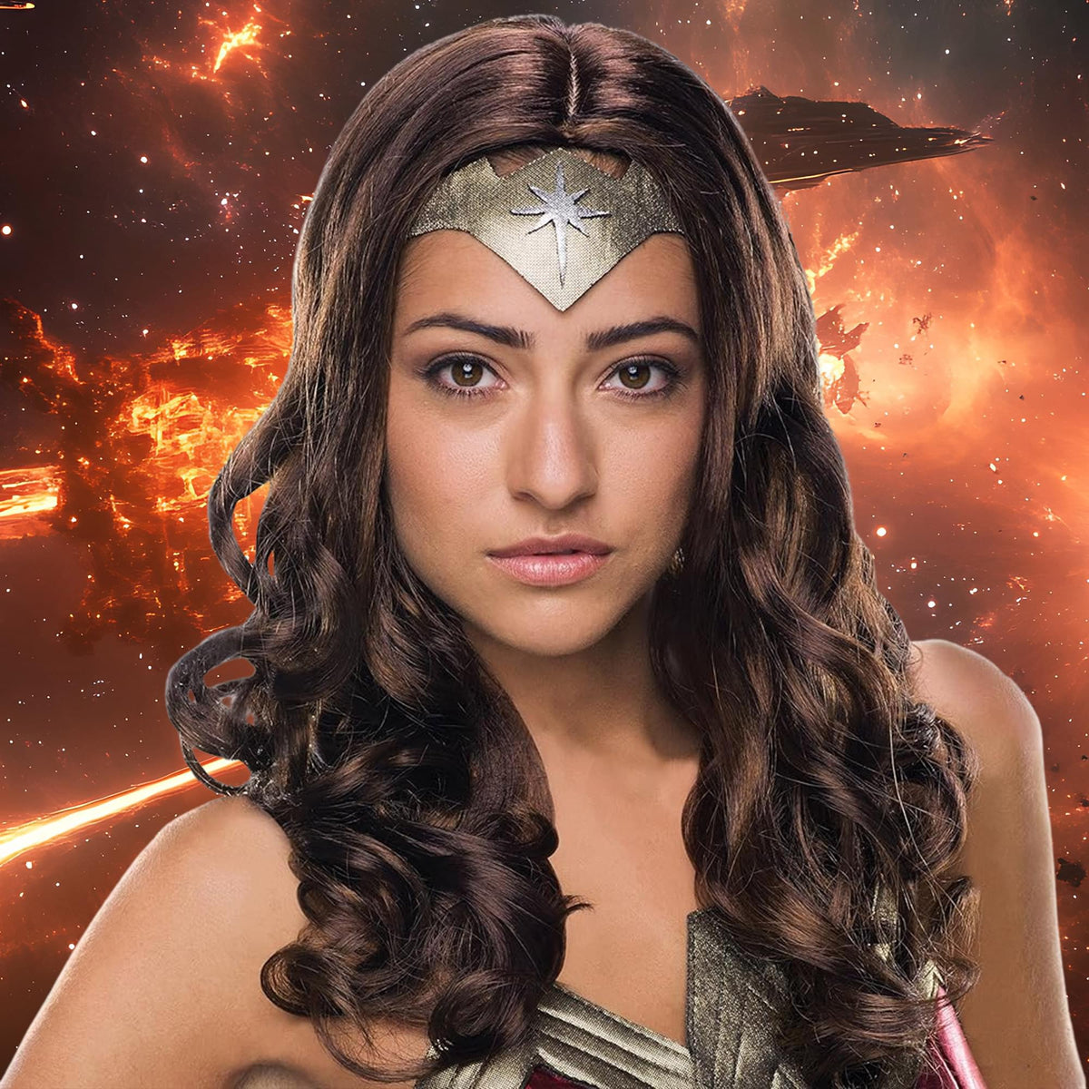 Wonder Woman Movie Adult Costume Wig