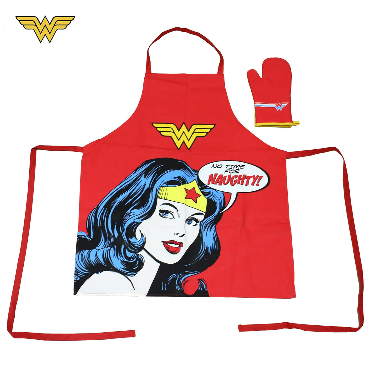 DC Comics Wonder Woman Apron and Oven Mitt Set