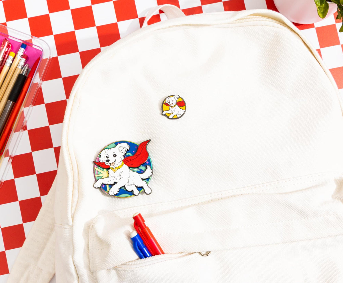 DC Studios Supergirl Krypto Round Enamel Pin