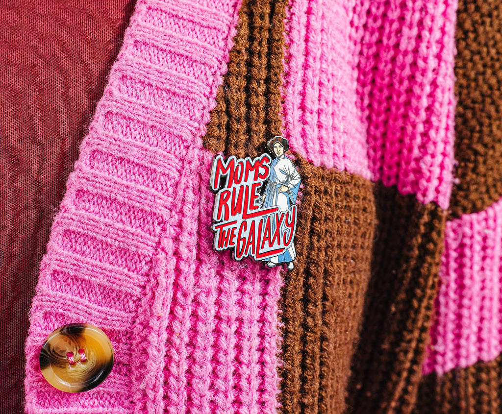 Star Wars Princess Leia "Moms Rule The Galaxy" Enamel Pin