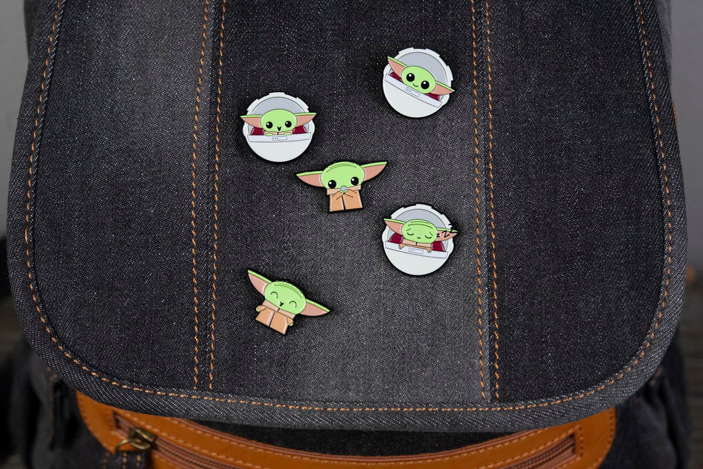 Star Wars: The Mandalorian, The Child 5-Piece Enamel Pin Set | Baby Yoda Pins