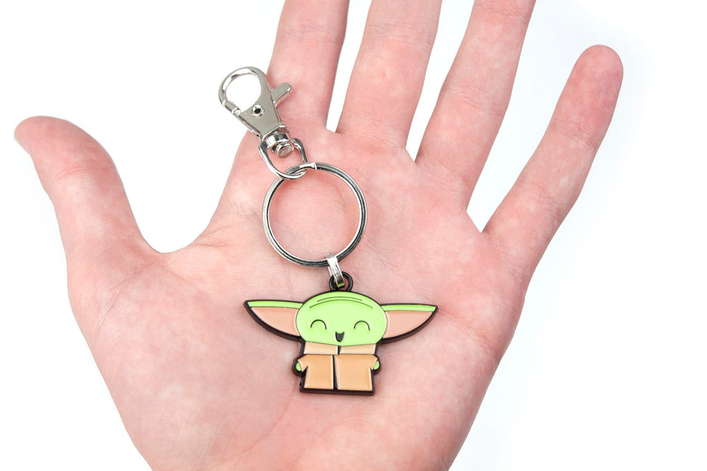 Star Wars: The Mandalorian, The Child "Baby Yoda" Happy Enamel Keychain