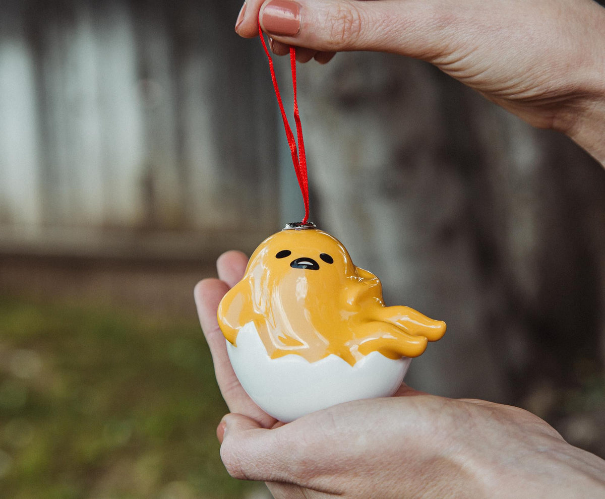 Sanrio Gudetama 4-Inch Shatterproof Decoupage Ornament