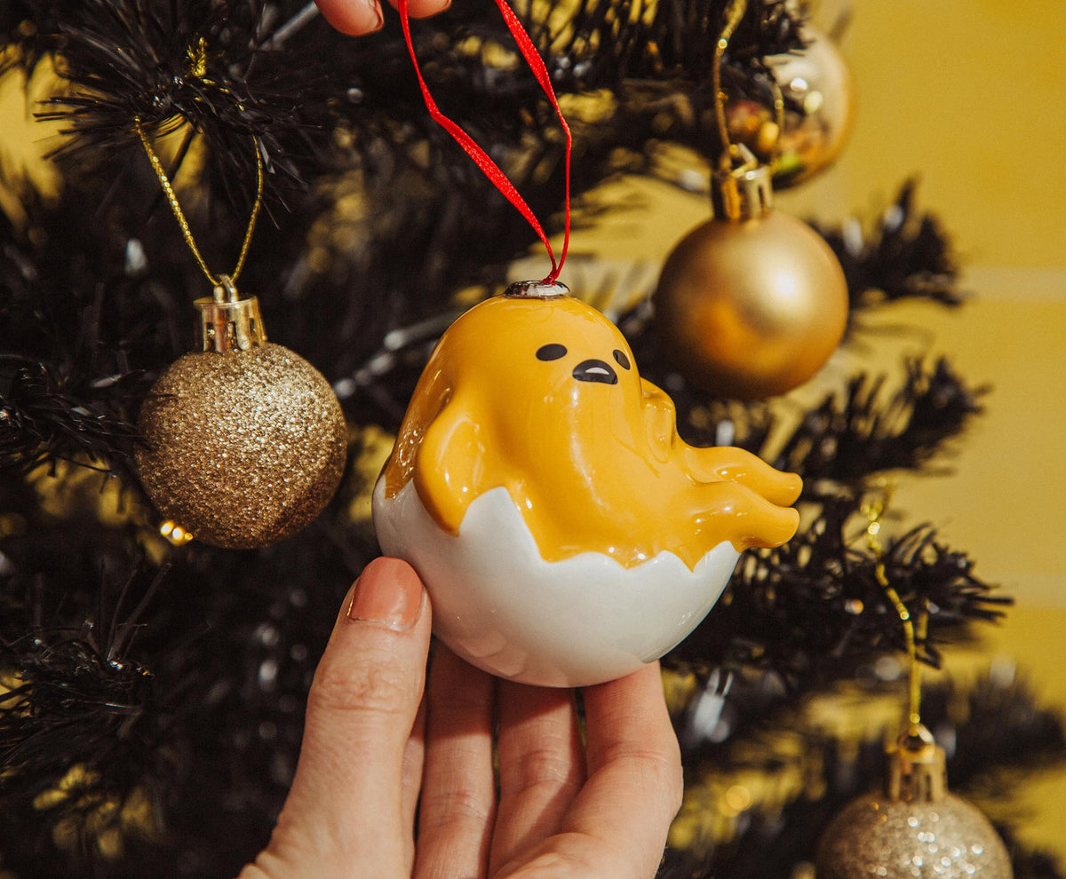 Sanrio Gudetama 4-Inch Shatterproof Decoupage Ornament