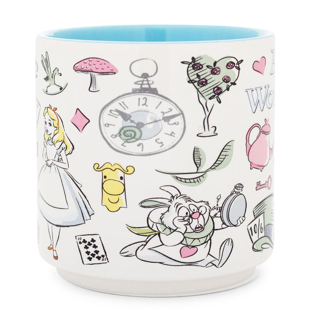 Disney Alice In Wonderland Icons Single Stackable Ceramic Mug | Holds 13 Ounces