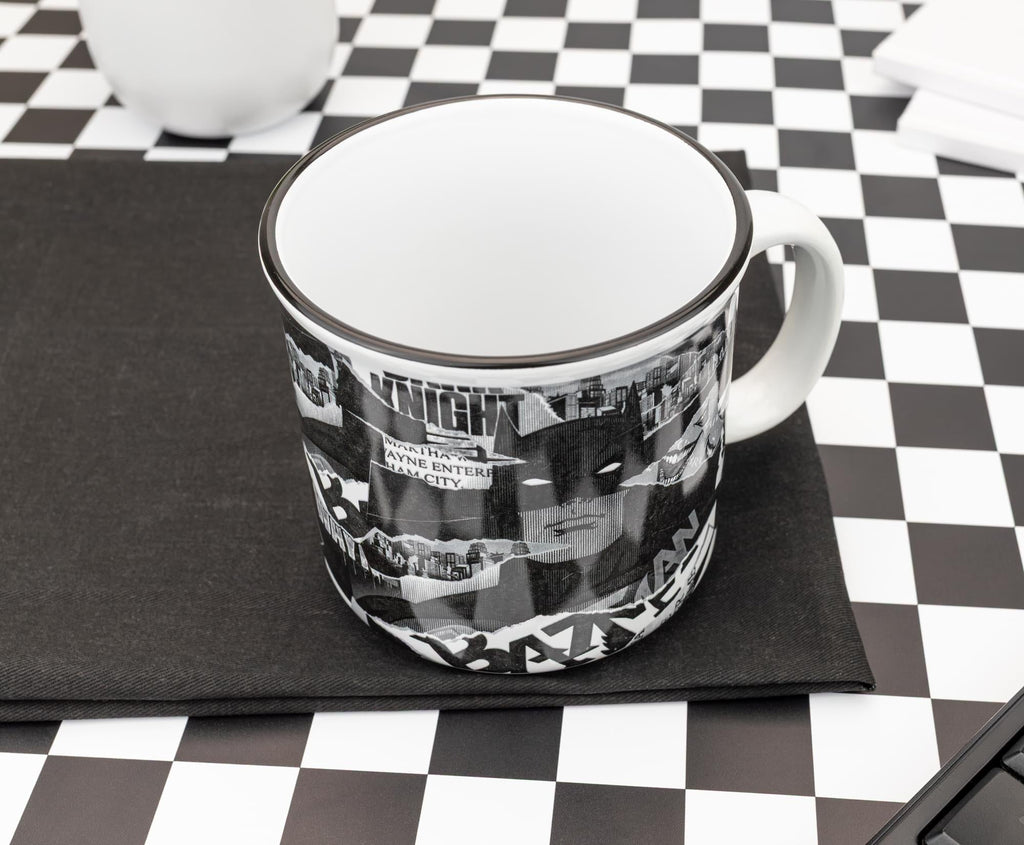DC Comics Batman Collage Ceramic Camper Mug | Holds 20 Ounces