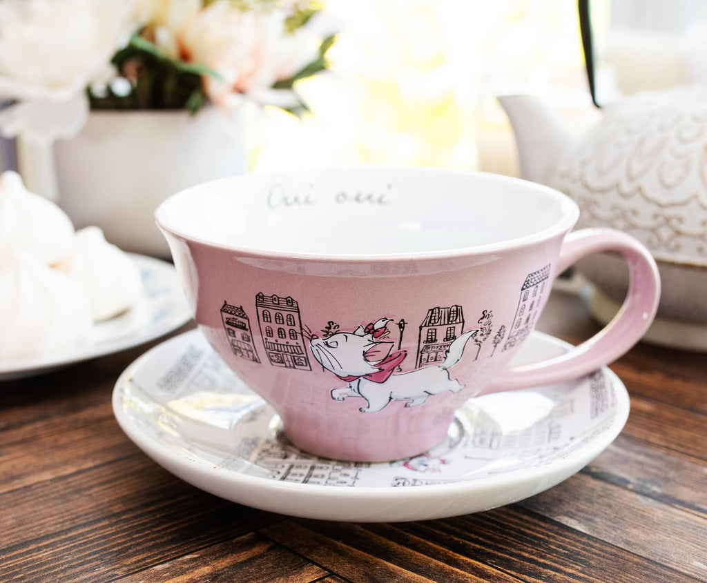 Disney The Aristocats Marie Ceramic Teacup and Saucer Set