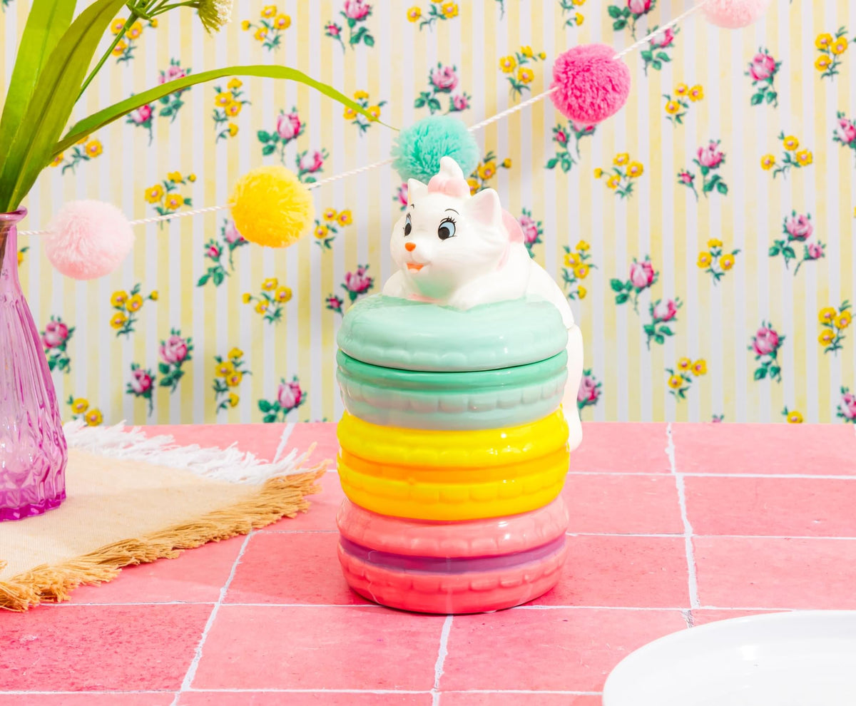 Disney The Aristocats Marie Macarons 6-Inch Sculpted Ceramic Snack Jar