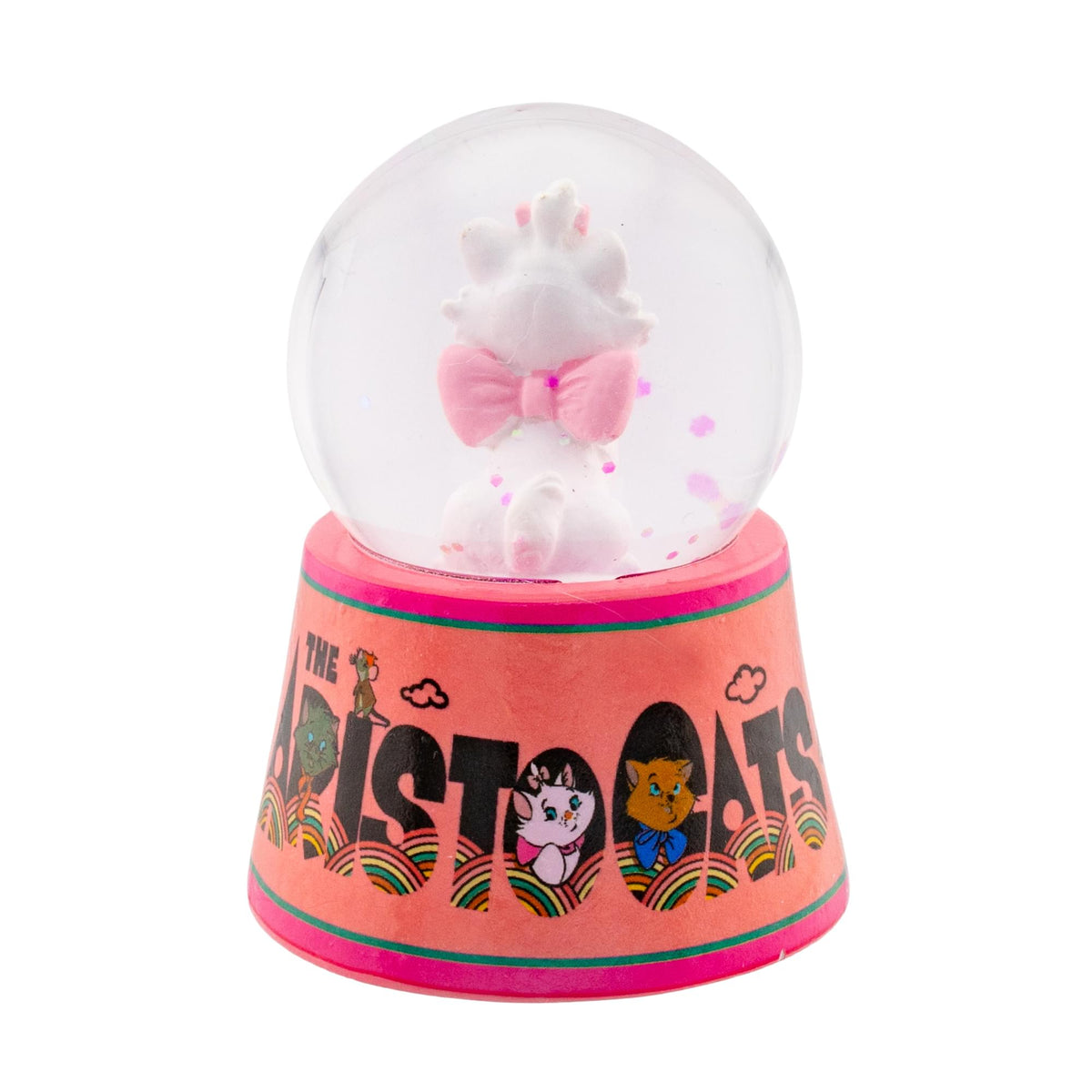 Disney Aristocats Marie "Everybody Wants To Be A Cat" Mini Light-Up Snow Globe