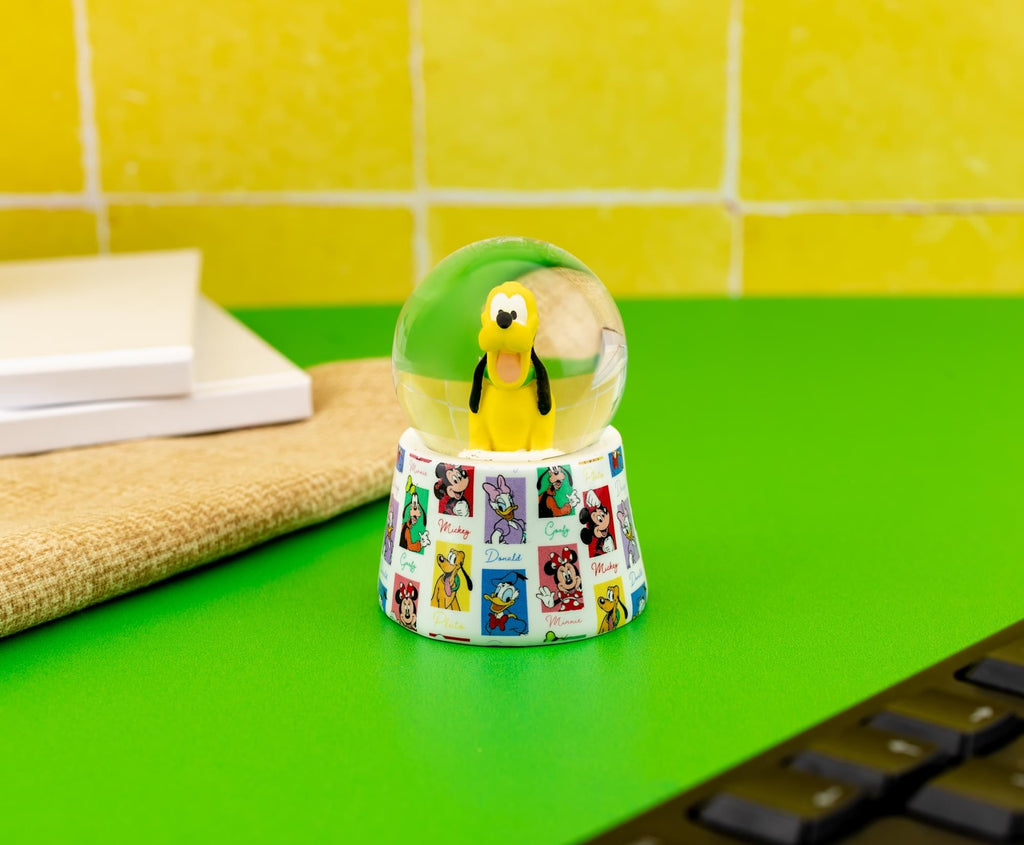 Disney Pluto 3-Inch Mini Light-Up Snow Globe