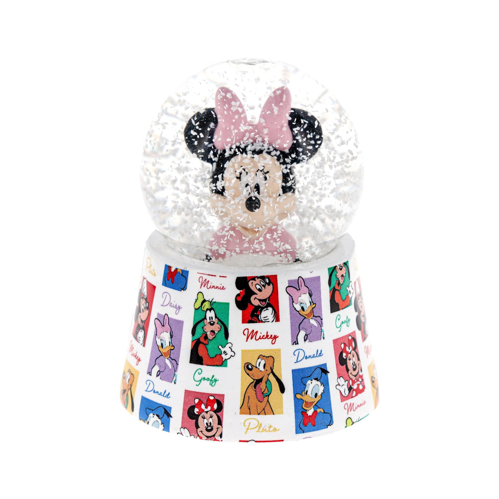 Disney Minnie Mouse Pink 3-Inch Mini Light-Up Snow Globe
