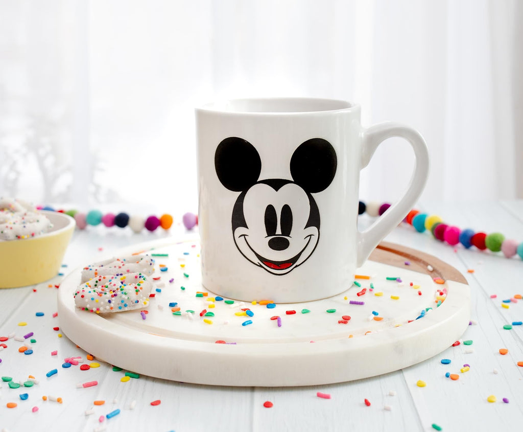 Disney Mickey Mouse Wax Resist Ceramic Mug | Holds 14 Ounces