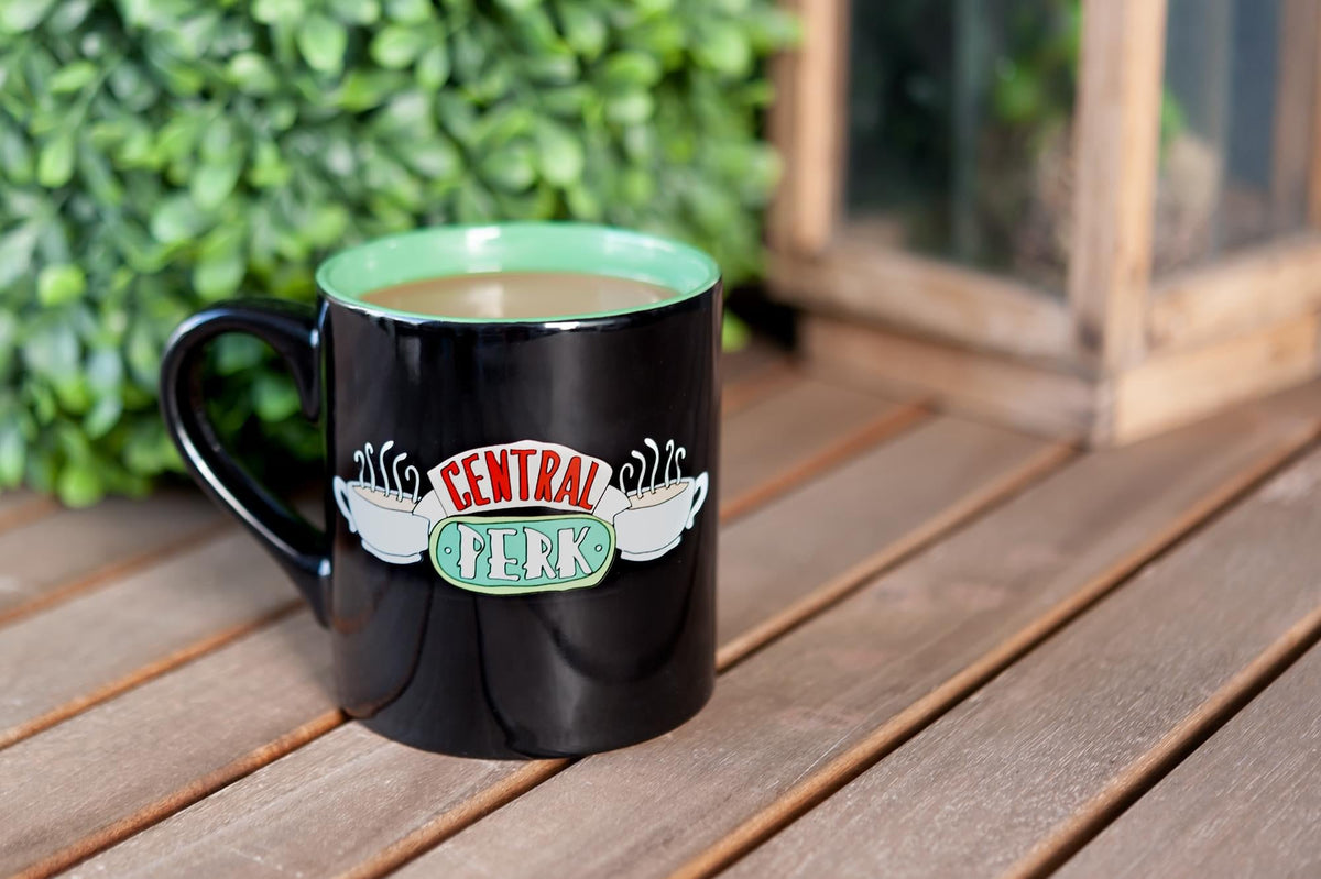 Friends Central Perk Ceramic 14oz Black Ceramic Mug