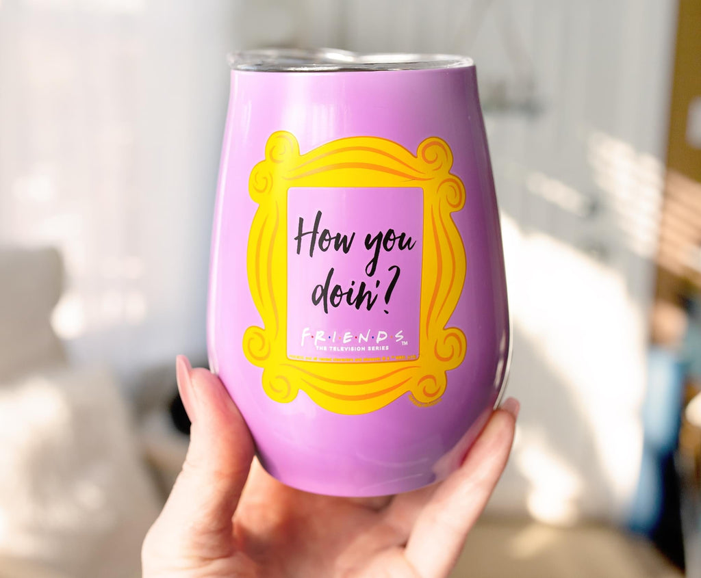 Friends "How You Doin?" Double-Walled Stainless Steel Tumbler | Holds 10 Ounces