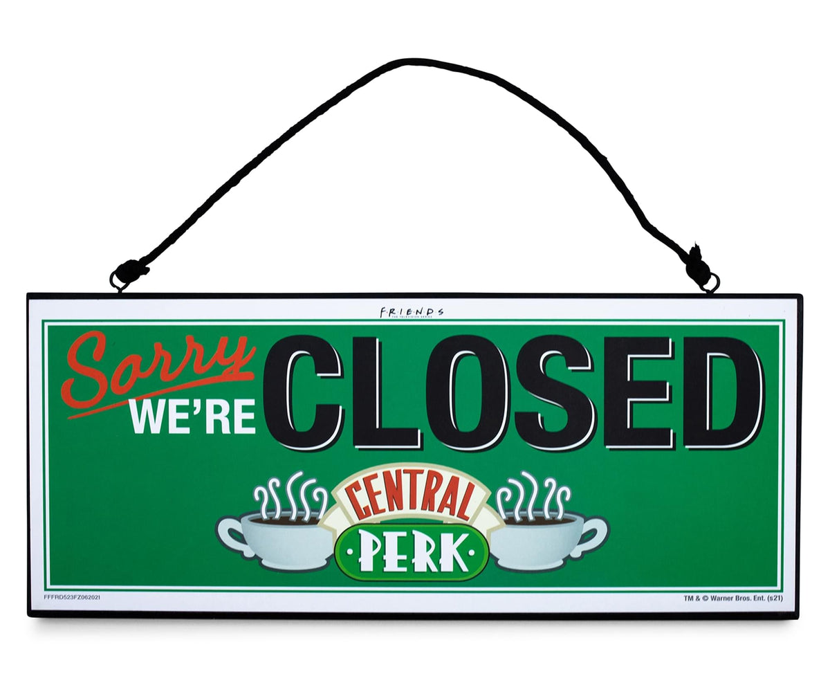 Friends Central Perk Reversible Hanging Sign Wall Art | 12 x 5 Inches