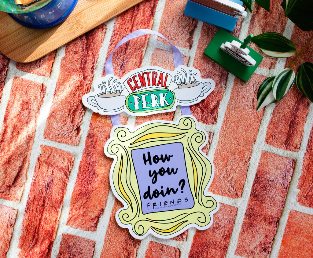 Friends "How You Doin?" 2-Piece Hanging Sign Wall Art