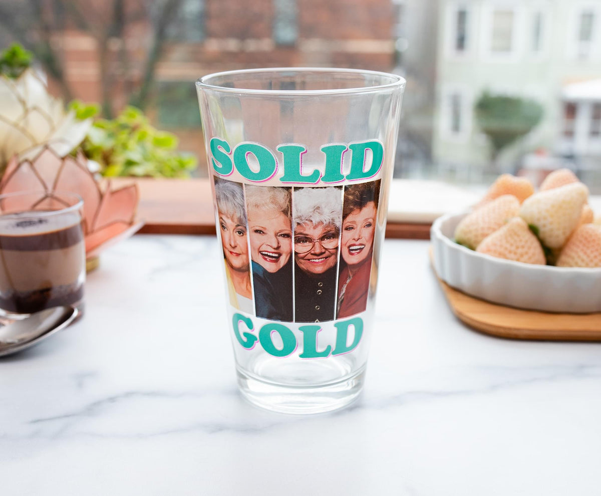 The Golden Girls "Stay Golden" Pint Glass and Coffee Mug Set