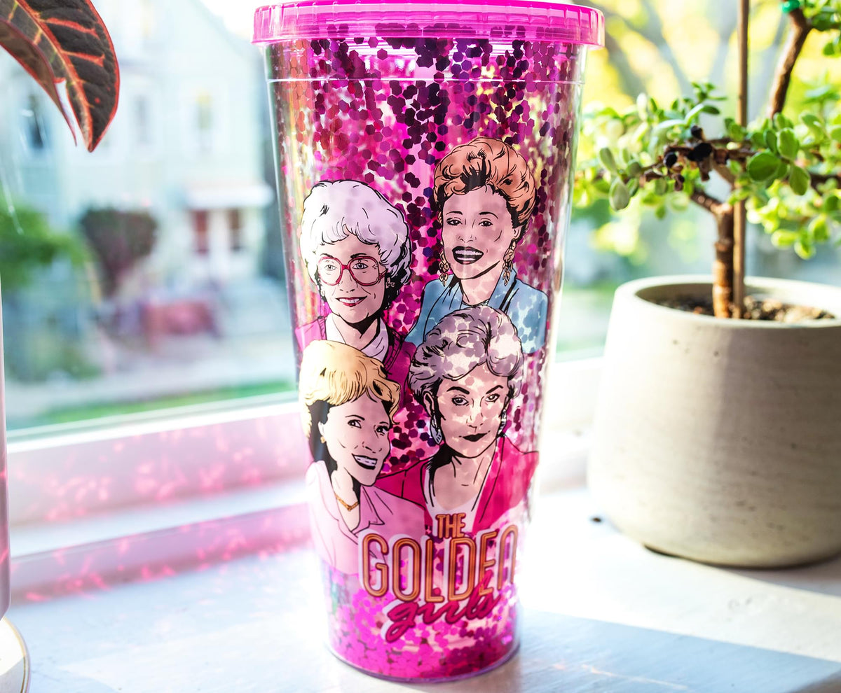 The Golden Girls Confetti Carnival Cup With Lid and Straw | Hold 32 Ounces