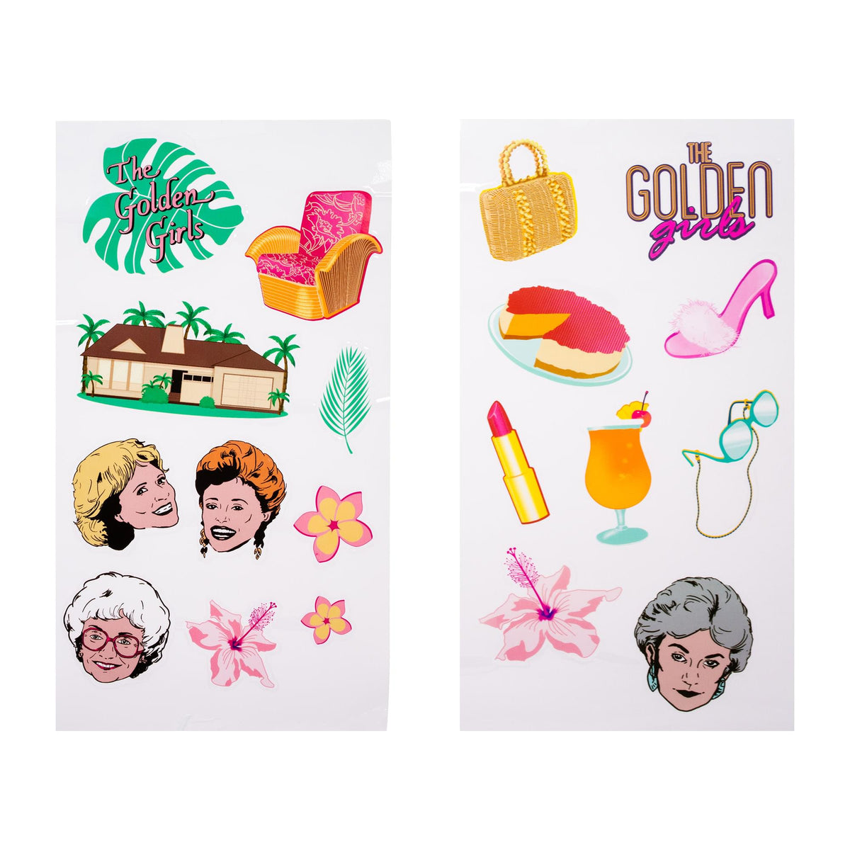 The Golden Girls 32-Ounce Twist Spout Water Bottle And Sticker Set