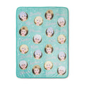 The Golden Girls Character Faces Fleece Throw Blanket | 45 x 60 Inches