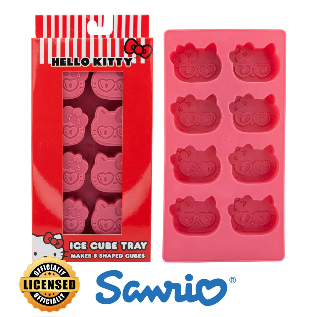 Sanrio Hello Kitty Hearts Silicone Ice Cube Tray | Makes 8 Cubes