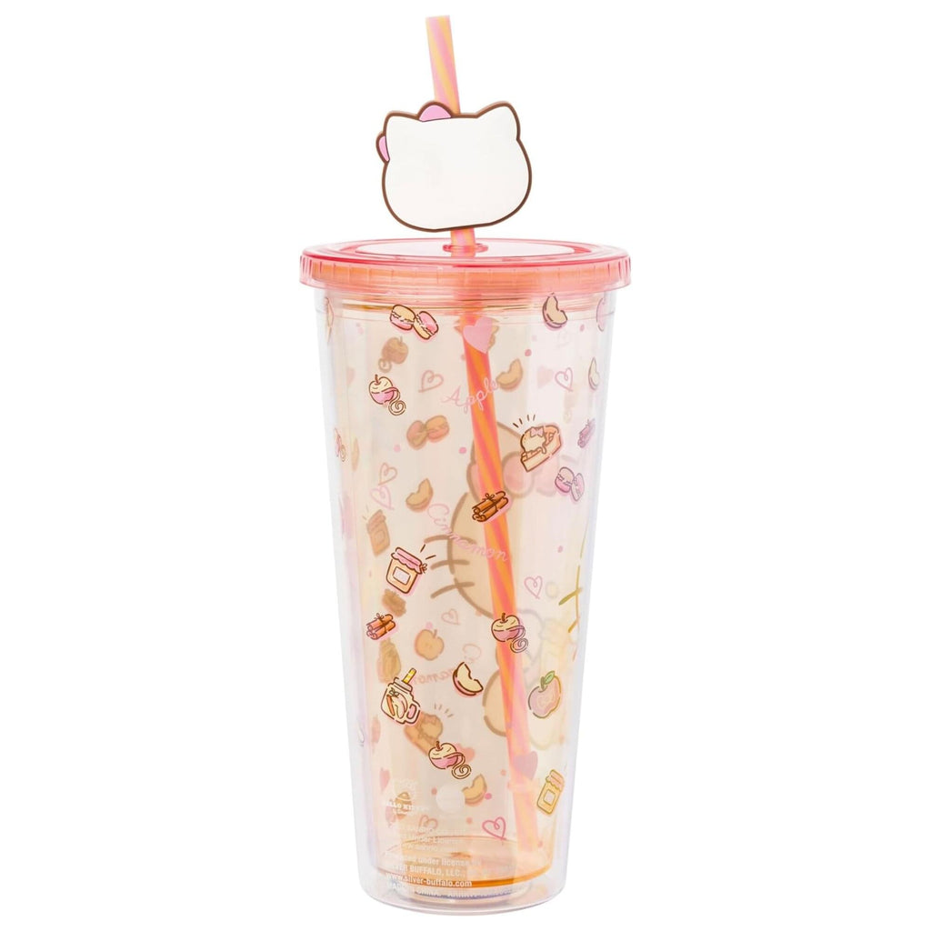 Sanrio Hello Kitty Sweet Snacks 24-Ounce Carnival Cup With Straw Topper Charm