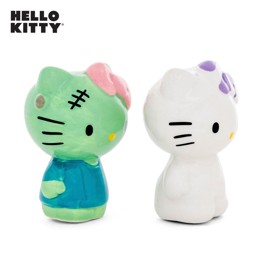 Sanrio Hello Kitty Mummy and Frankenstein Ceramic Salt and Pepper Shaker Set