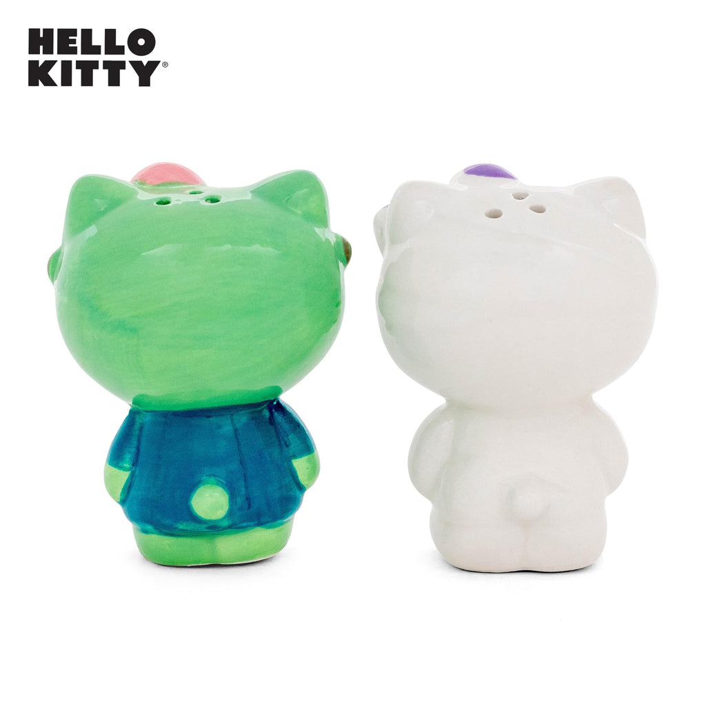 Sanrio Hello Kitty Mummy and Frankenstein Ceramic Salt and Pepper Shaker Set