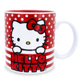 Sanrio Hello Kitty Dots And Stripes Ceramic Mug | Holds 20 Ounces