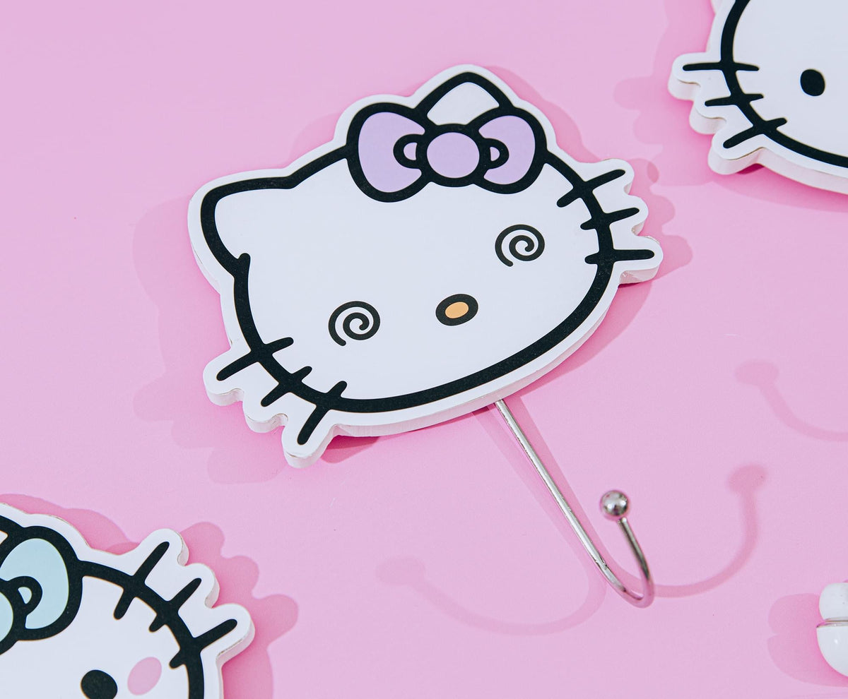 Sanrio Hello Kitty "Pretty Bows" Die-Cut Wall Hooks Coat Hanger